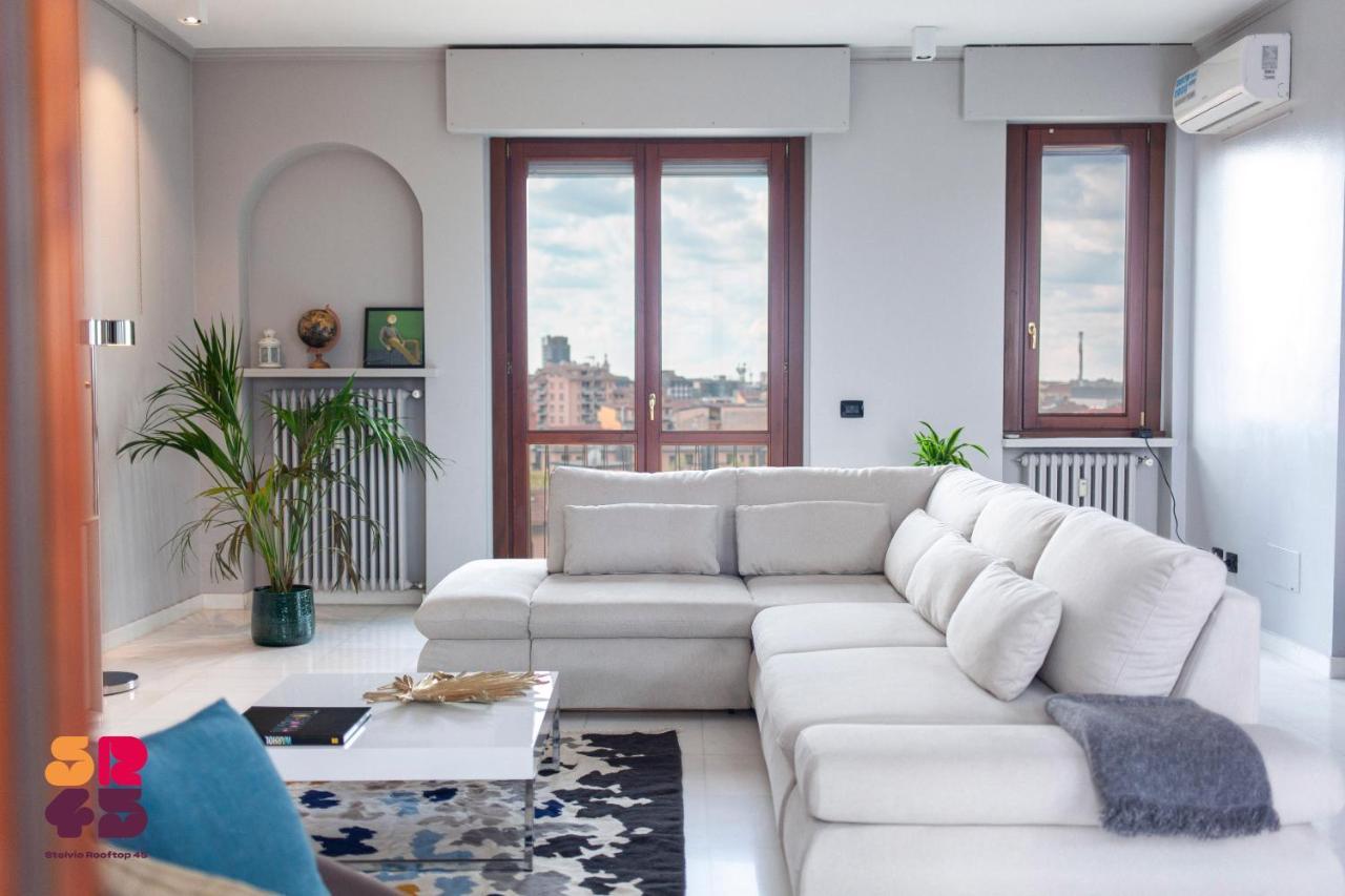 Stelvio Rooftop - Penthouse Skyline With Terrace And Jacuzzi Milan Bagian luar foto