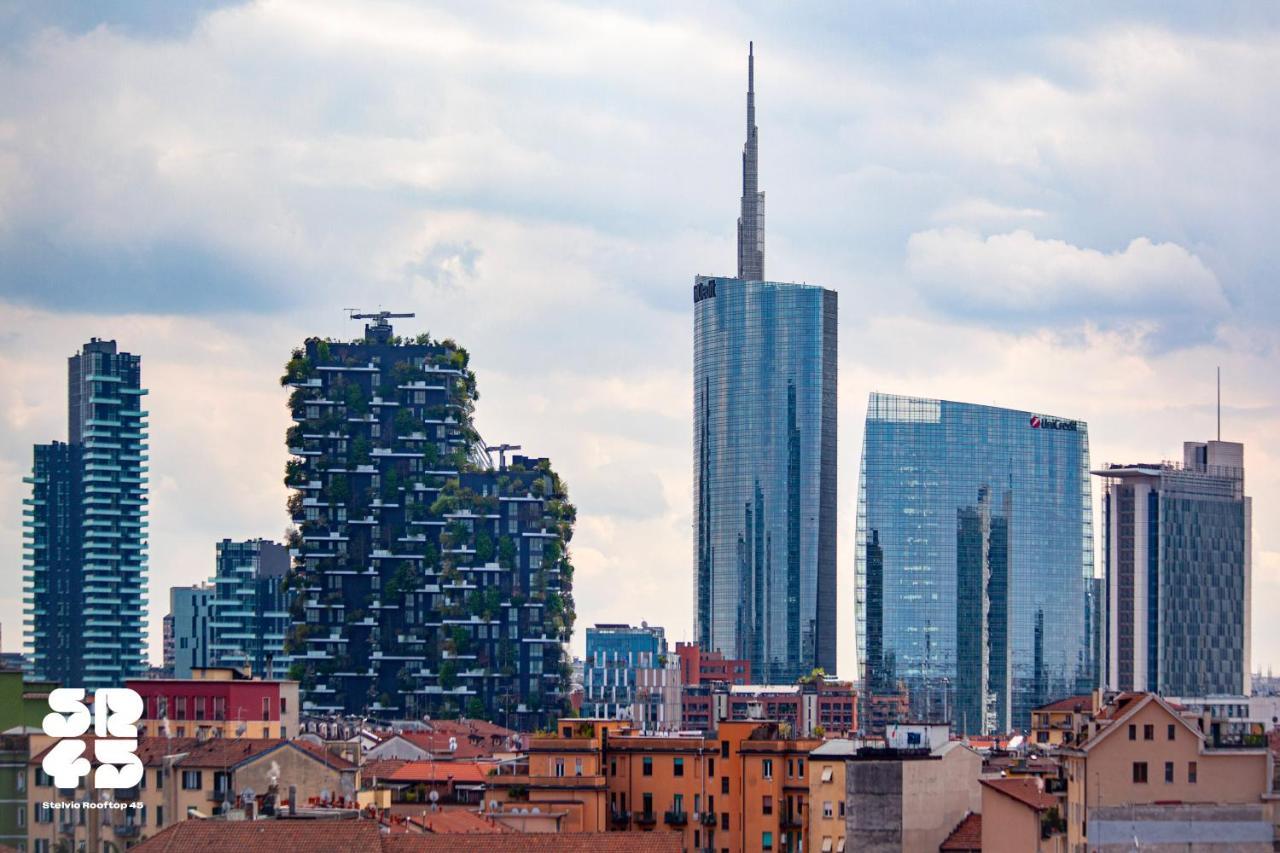 Stelvio Rooftop - Penthouse Skyline With Terrace And Jacuzzi Milan Bagian luar foto